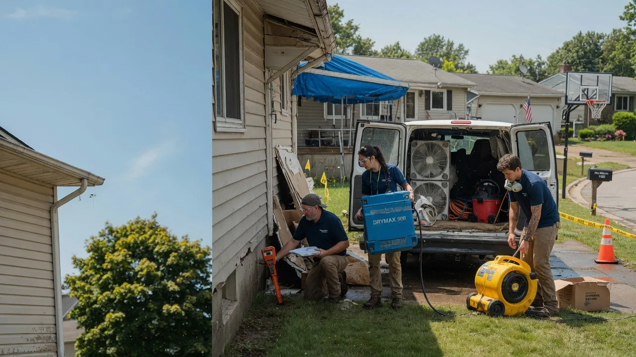 Ceiling Leak Cleanup in Ringle, WI near me